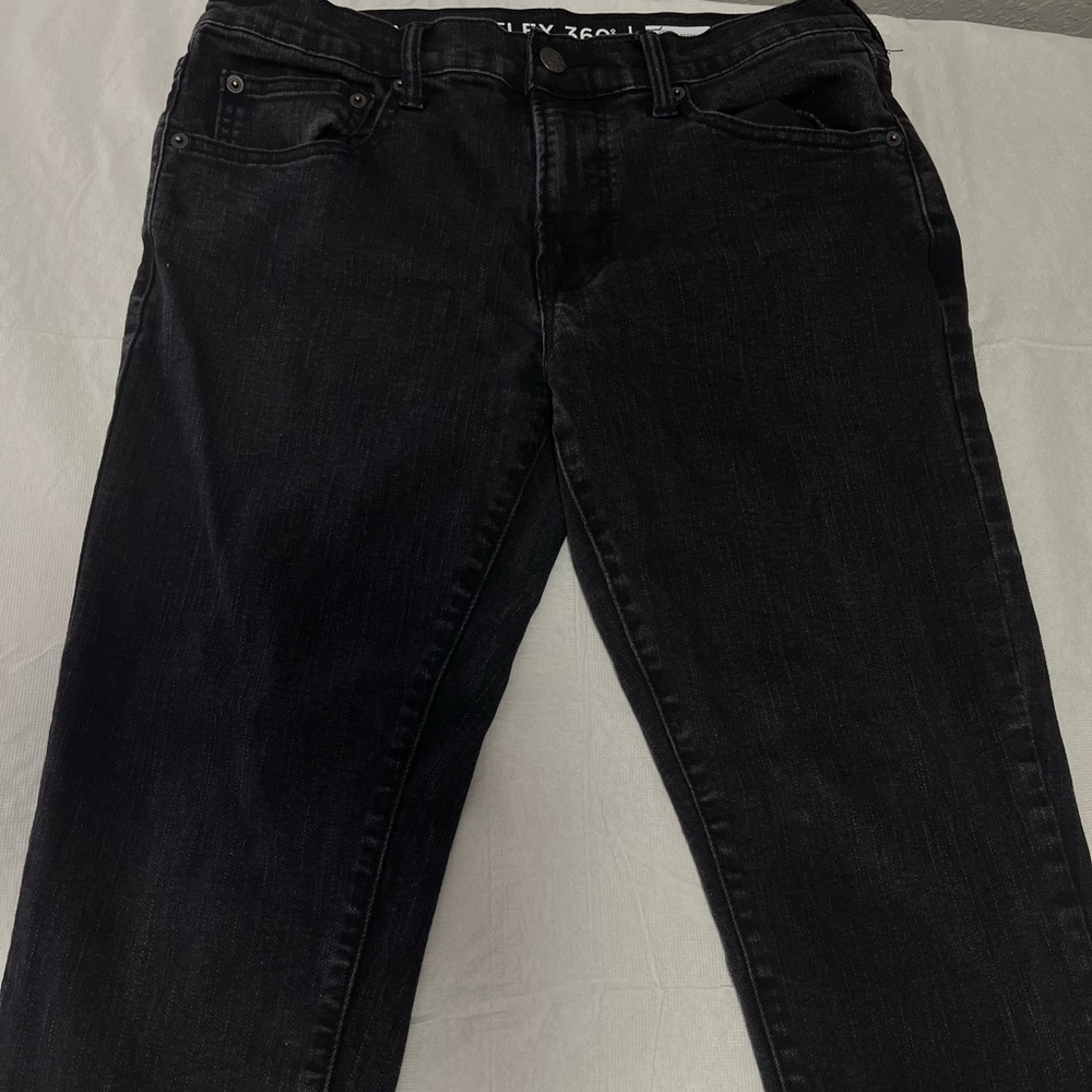 Advance Apparels Men's Slim Straight Black Jeans